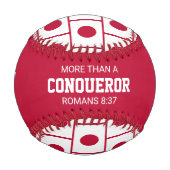 征服以上カスタムの愛国日本国旗 野球ボール (正面)