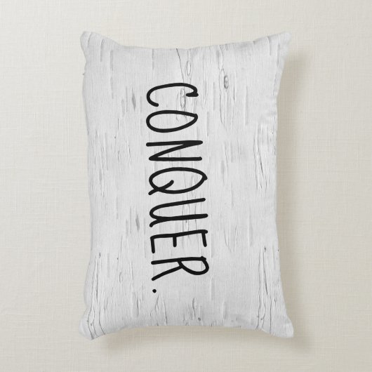 征服文字オン樺の木ツリーアクセント枕 アクセントクッション (正面(垂直))