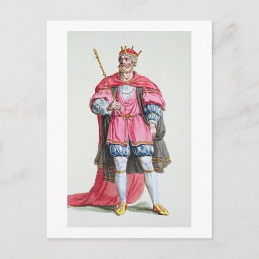 征服王ウィリアム（1027年～87年）、『レコイユ・デ』より ポストカード (正面)