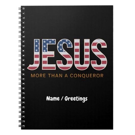 征服者でクリスチャンを打つよりもイエス ノートブック (正面)