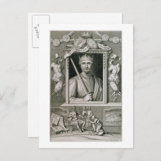 征服者のウィリアム1世（1027年～87年）イギリス王 ポストカード (正面/裏面)