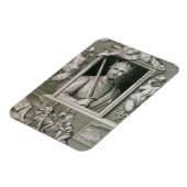 征服者のウィリアム1世（1027年～87年）イギリス王 マグネット (左側)