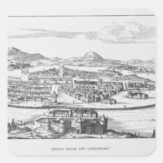 征服者の下のメキシコシティ スクエアシール (正面)