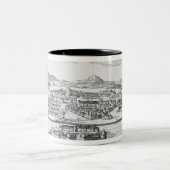 征服者の下のメキシコシティ ツートーンマグカップ (中央)