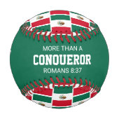 征服者よりも愛国的カスタムなメキシコ国旗 野球ボール (正面)