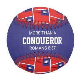 征服者よりも愛国的カスタムな台湾国旗 野球ボール