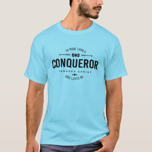 "征服者より多く"のキリスト教のTシャツ Tシャツ
