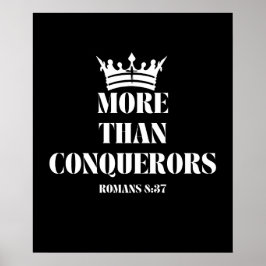 征服者より – ローマ8:37 ポスター