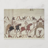 征服者ウィリアムはベイユーに到着 ポストカード (正面)