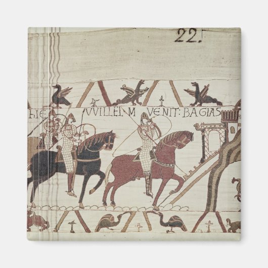 征服者ウィリアムはベイユーに到着 マグネット (正面)