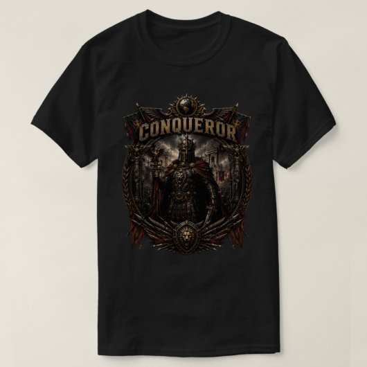 征服者 メンズ グラフィックTシャツ Tシャツ (デザイン正面)