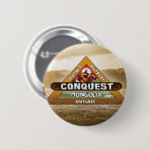征服: モンゴルのロゴボタン 缶バッジ (正面&裏面)
