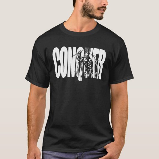 征服、ロニー・コールマン氏オリンピアボディビルG Tシャツ (正面)