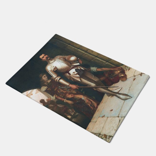 征服（中世の勝利の騎士） ドアマット (アングル)