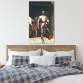 征服（勝利の中世の騎士） キャンバスプリント (インサイチュ (寝室))