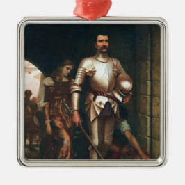 征服（勝利の中世の騎士） メタルオーナメント