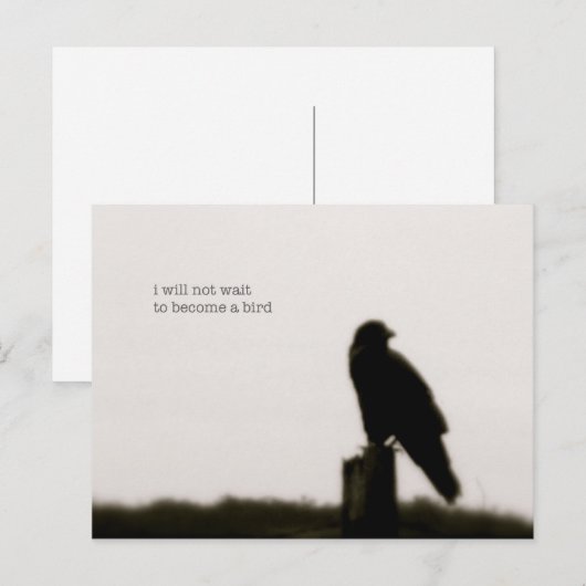 「待たないわ」 ポストカード (正面/裏面)