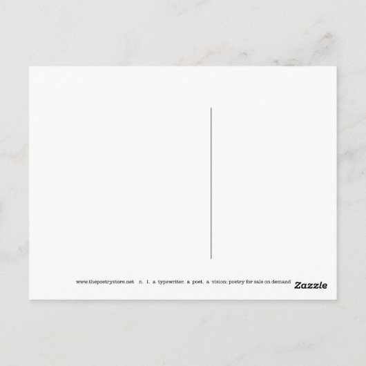 「待たないわ」 ポストカード (裏面)