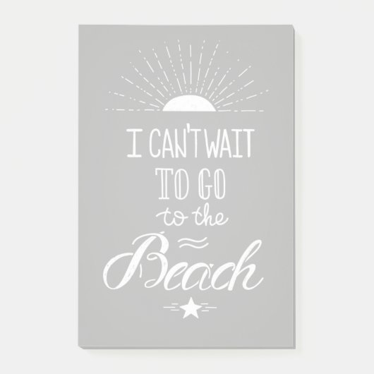 待ちきれないビーチ ポストイット (正面)