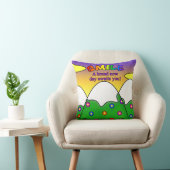 待ちます正方形の枕真新しい日は微笑します クッション (椅子)