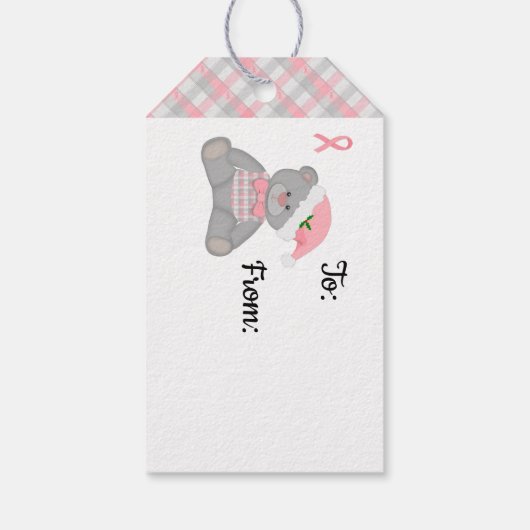 待ちクリスマスベアーギフトラベル ギフトタグ (裏面)