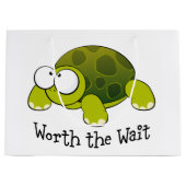 待ち亀の価値がある ラージペーパーバッグ (正面)