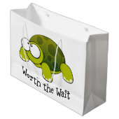 待ち亀の価値がある ラージペーパーバッグ (正面アングル)