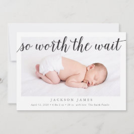 待ち写真誕生のお知らせ 案内状