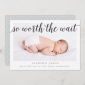 待ち写真誕生のお知らせ 案内状 (正面/裏面)