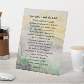 待ち台のサイン/愛/贈り物の価値があった 台座サイン (インサイチュ)