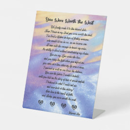 待ち台座看板/愛/ギフトPeの価値があった 台座サイン