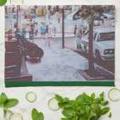 待ち合わせの瞬間 キッチンタオル (折り畳み)