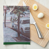 待ち合わせの瞬間 キッチンタオル (四つ折り)