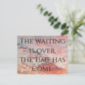 待ち時間が過ぎたので引用文来がある ポストカード (スタンド正面)