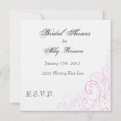 待ち時間のブライダルの招待 招待状 (裏面)