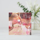 待ち時間のブライダルの招待 招待状 (スタンド正面)