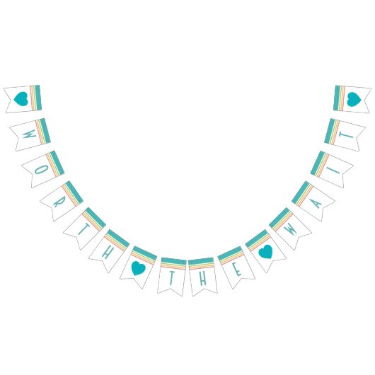 待ち時間の価値を持って、新生児、採用のパーティーの旗 バンティングフラッグ (全)