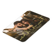 待ち時間の写真結婚のスクリプトの価値モダンある マグネット (左側)