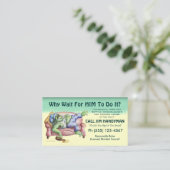 待ち時間はなぜ彼のためのそれか。 名刺 (スタンド正面)