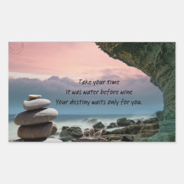 待ち時間ステッカー 長方形シール