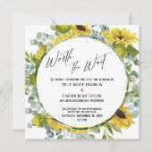 待ち時間フローラ延期結婚カードの価値 招待状 (正面)