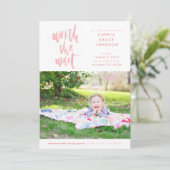 待ち時間|のピンクの価値を持つ採用の発表| 案内状 (スタンド正面)