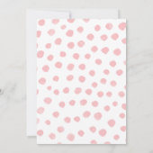 待ち時間|のピンクの価値を持つ採用の発表| 案内状 (裏面)