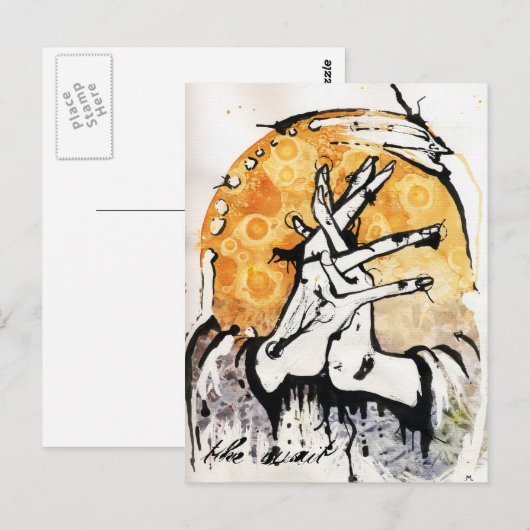 待ち時間 ポストカード (正面/裏面)