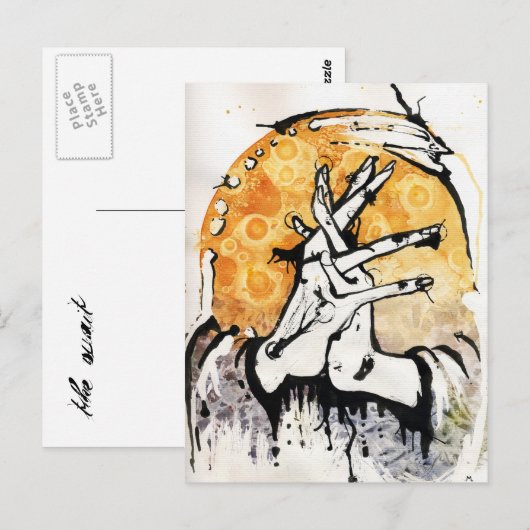 待ち時間 ポストカード (正面/裏面)