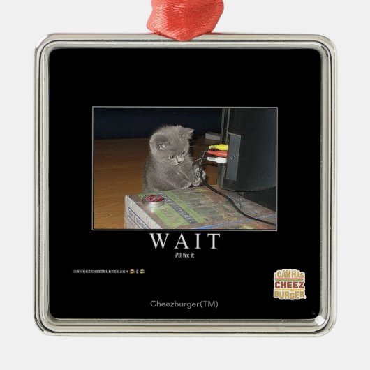 待ち時間 メタルオーナメント (正面)