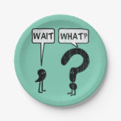 待ち時間、何か。 ペーパープレート (正面)