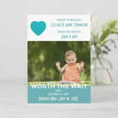 待ち時間-採用の発表の価値を持ってモダン 案内状 (スタンド正面)