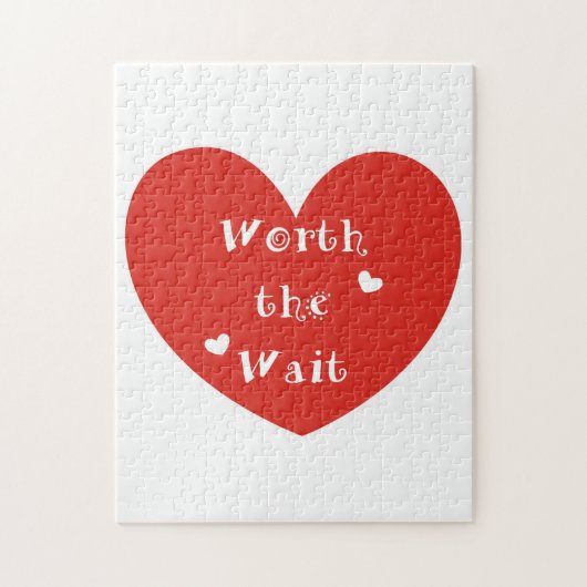 待ち時間-採用-の価値を持って新生児 ジグソーパズル (縦)