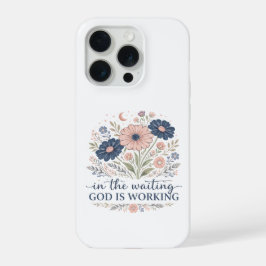 待ち望んでいるとき神は働いている iPhoneケース iPhone 15 Proケース